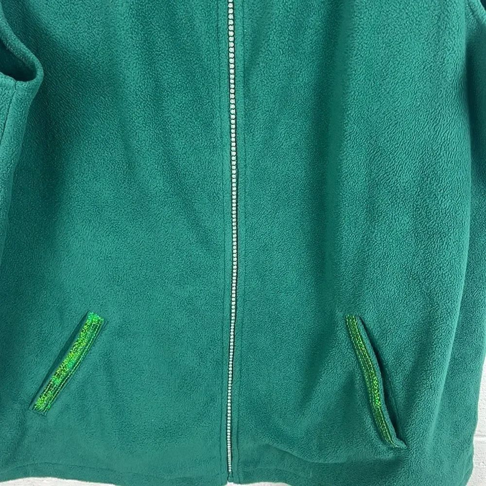 Quacker Factory fleece zip up vest - Picture 3 of 5